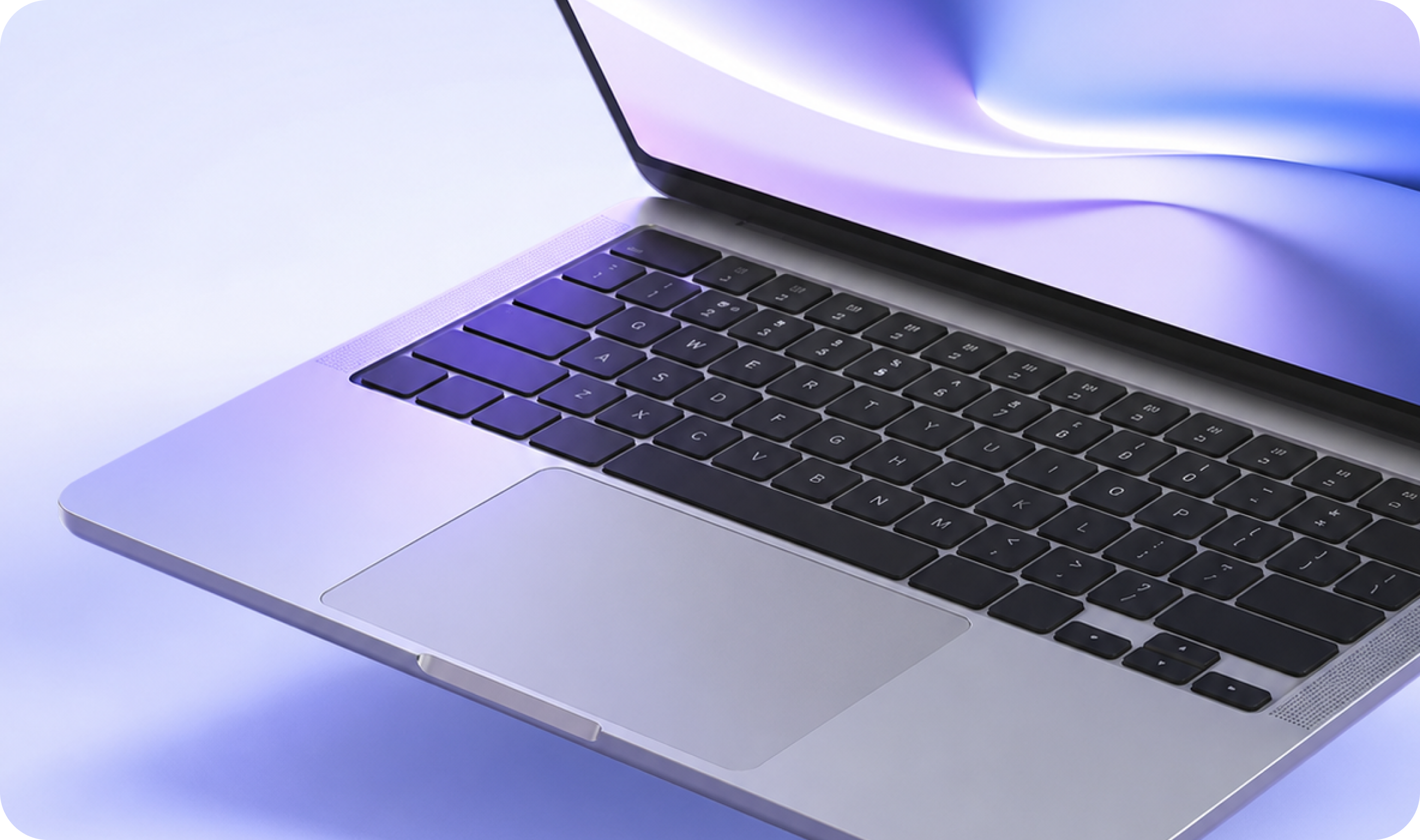 Ноутбук с платформой sovlium на экране